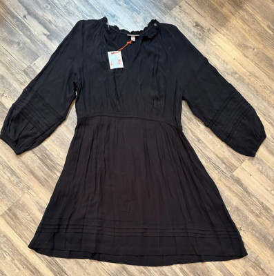 Knox Rose A-Line Black XXL Target Pockets Lace Flowy Boho Wedding Graduation