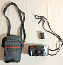 VTG Olympus Infinity Zoom 210 AF Point Shoot 35mm Film Camera w/ Case Strap Film