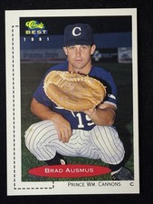 1991 Classic Best Minor League - Brad Ausmus New York Yankees Rookie Card #17. rookie card picture