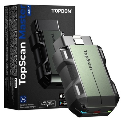 TOPDON Topscan Master OBD2 Scanner Bluetooth for iOS & Android Bidirectional FCA