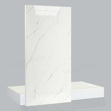 10PCS Self Adhesive Marble Tiles Sticker Stick On Wall Floor Kitchen Bathroom UK
