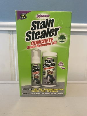 #ad Stain Stealer Concrete Cleaner Heavy Duty Degreaser Oil Stain Remover Kit $12.99