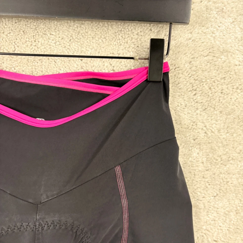 Pantalones Cortos de Ciclismo Giordana Para Mujer Talla Mediana Negro Rosa Pull On Gamuza Hechos en Italia Foto 3 de 4