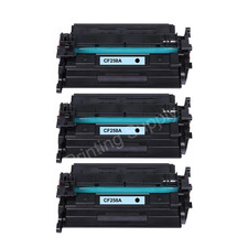 3-Pack Black Toner Cartridge No Chip Fits CF258A 58A M404Dn M404Dw MFP M428Dw M4