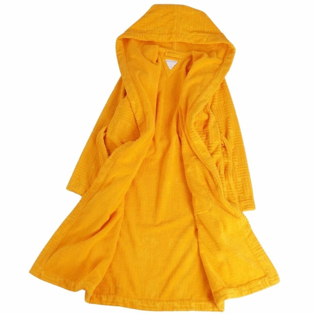 Cappotto Bottega Veneta abito lungo accappatoio cotone uomo M arancione usato0