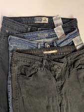 Lote de 3 pares de jeans para mujer Levi's talla 4