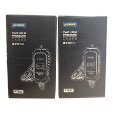AUTOOL PT502 Digital Vacuum Pressure Gauge, Direct Vehicle Power Supply (2 PACK)