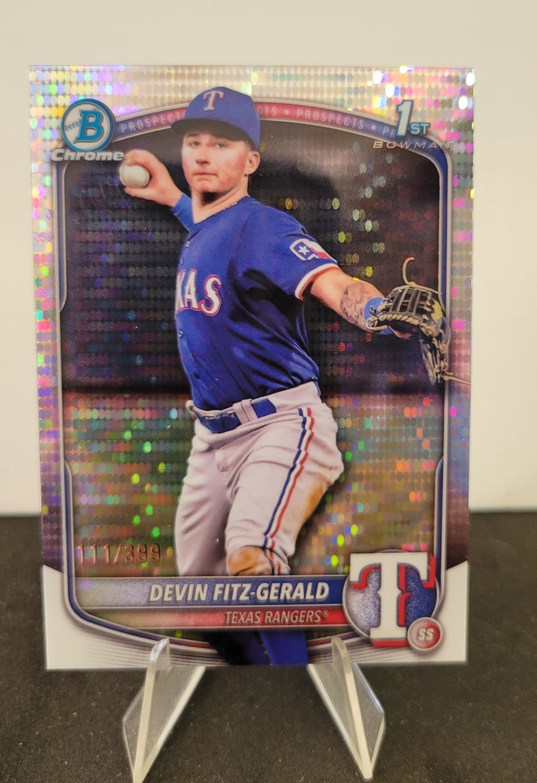 2025 Bowman Chrome - Devin Fitz-Gerald #BCP-158 Pulsar Refractor 111/399