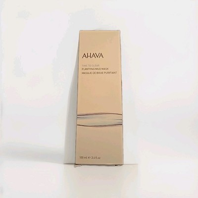 AHAVA Time to Clear Purifying Face Mud Mask 3.4oz 100ml SEALED Exp 03/27