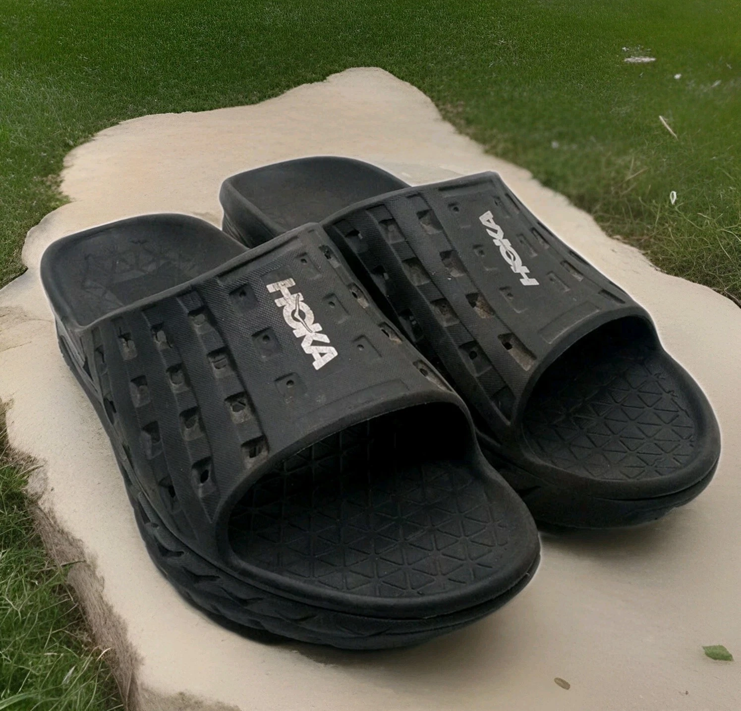 HOKA ONE ONE Sandali Hoka One Uomo Ora Recupero Slides Tg 10 Nero Slide Spiaggia Piscina Abbigliamento