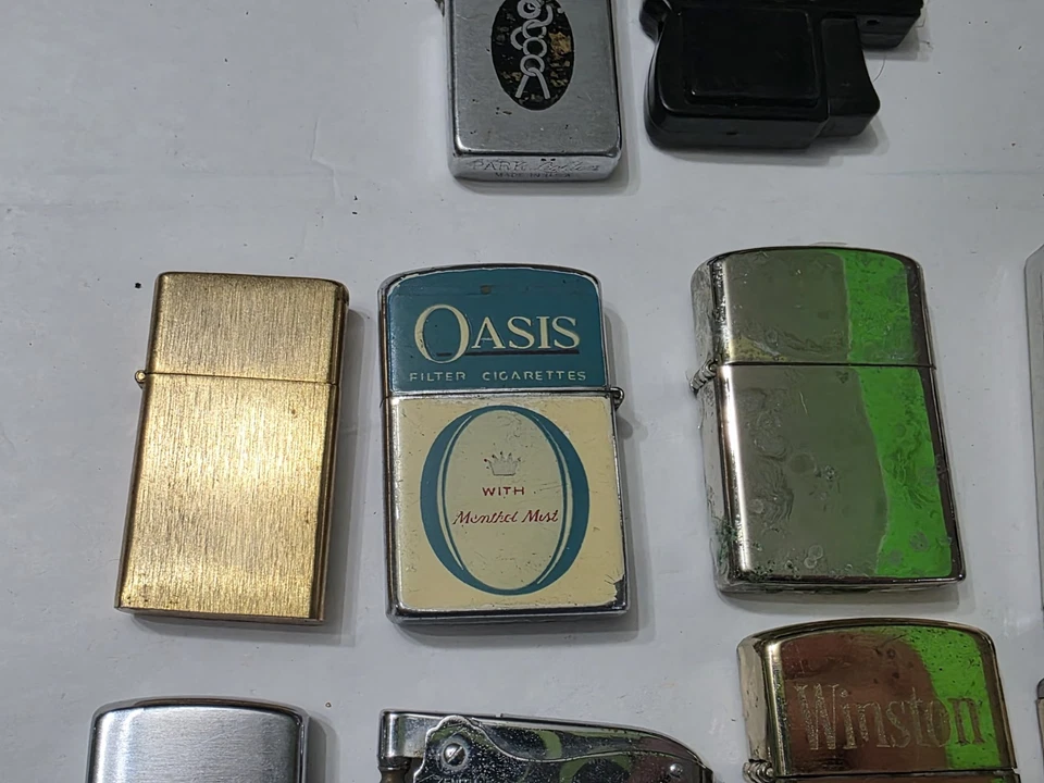 Vintage Lighter Lot Winston Camel Firebird Torch Zenith Continental  - Image 3 of 4