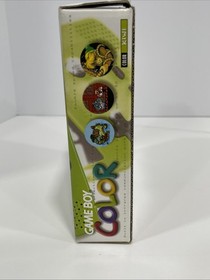 GAME BOY COLOR Nintendo Kiwi Lime Green W/ BOX & Inserts RARE