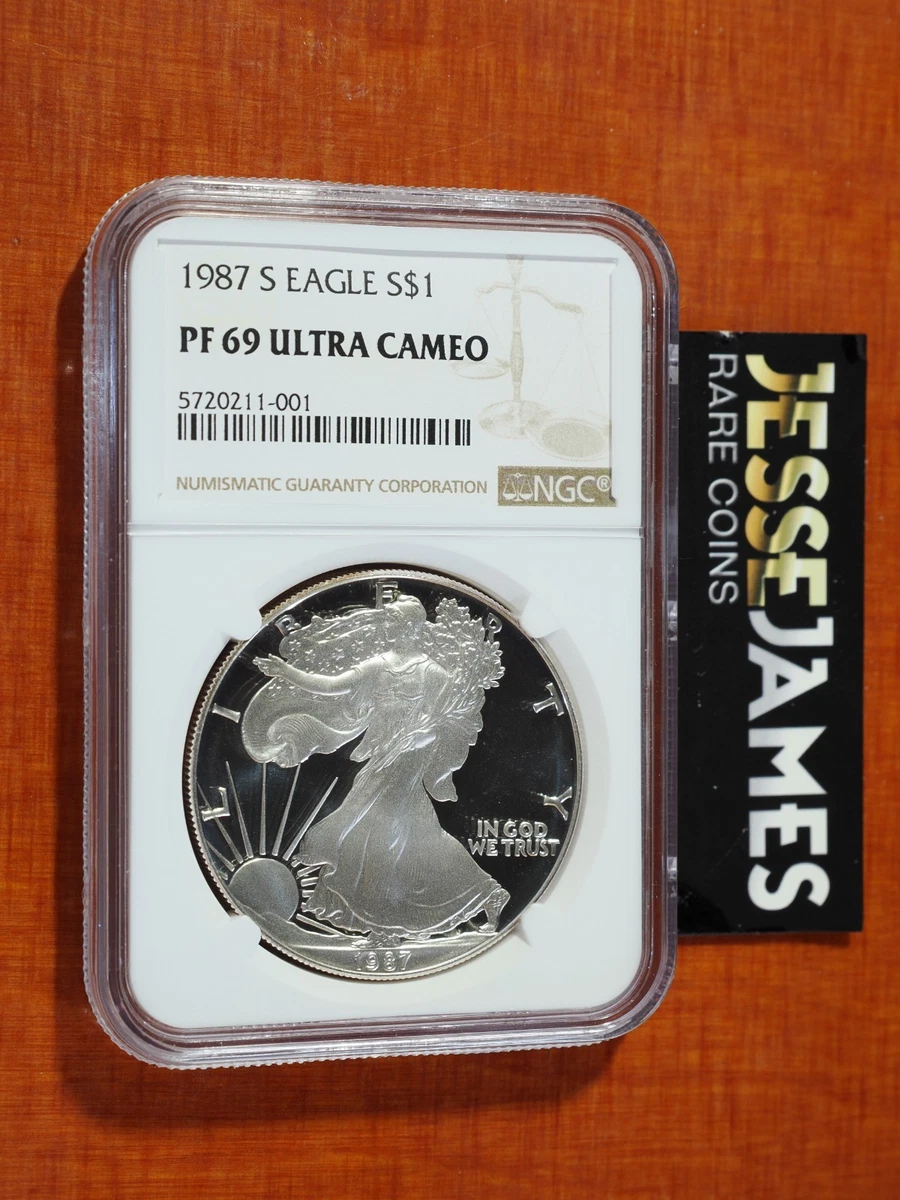 American Eagle PR 69 Graded 1987 Silver Bullion Coins for sale | eBay
