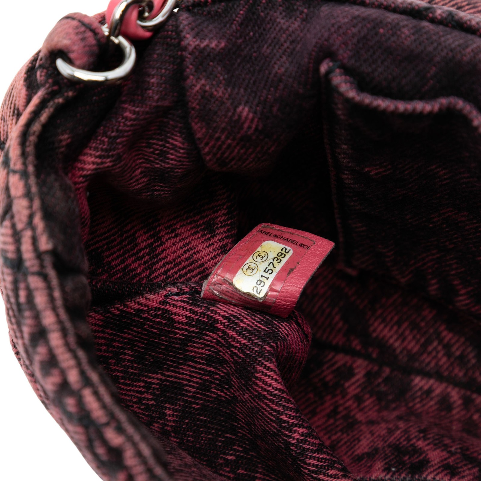 Authenticated Chanel Small Square CC Quilted Deni… - image 6