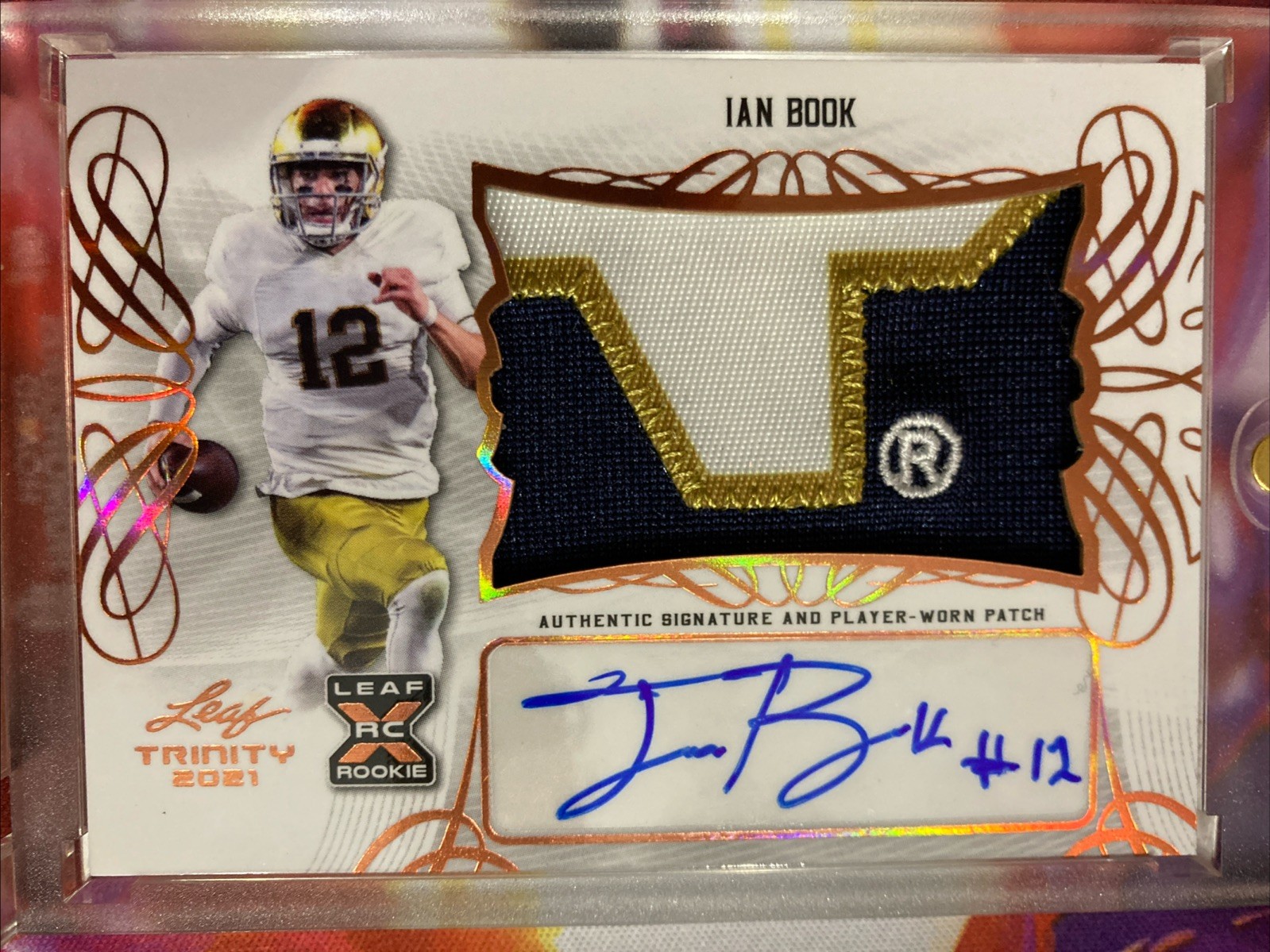 Ian Book Leaf Trinity Patch Autographs Xrc #PAIB1 Base