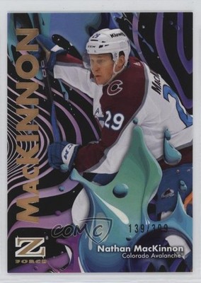 2024-25 Skybox Metal Universe Z-Force Rave 139/399 Nathan MacKinnon #42 4lz