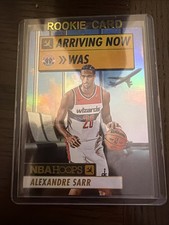 Alexandre Sarr RC HOLO ARRIVING NOW 2024-25 Panini NBA Hoops Washington Wizards 