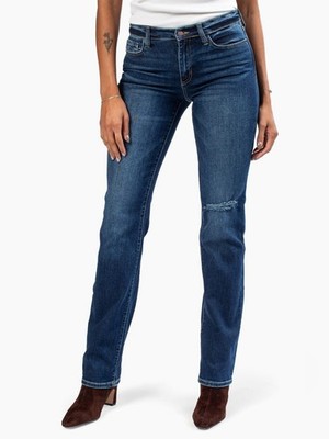 Amalli Talli Harlow Tall Straight Leg Jean Midrise Dark Wash Size 36/35