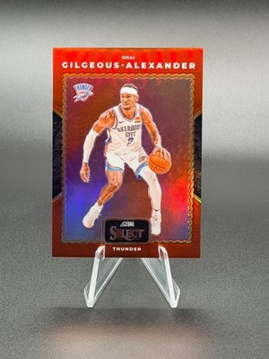 SHAI GILGEOUS-ALEXANDER 2024-25 Panini Select Score Throwback Red Prizm 81/99