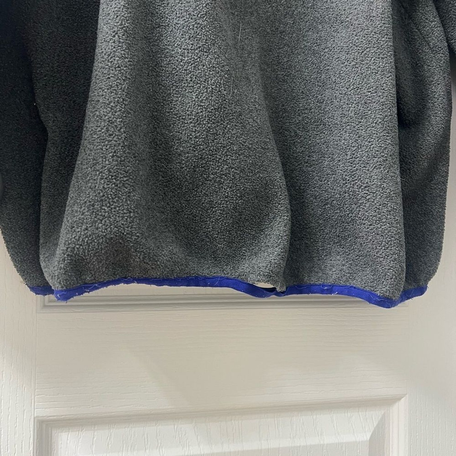 Patagonia Synchilla Snap-T Pullover Men's XL Grey Blue Trim thumbnail 6