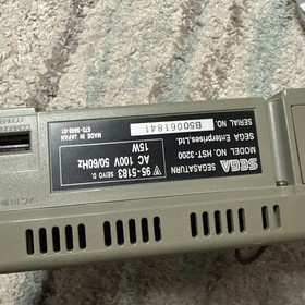 Sega Saturn HST-3200 3210 Gray Console Japanese System set tested working