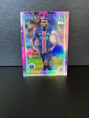 2024-25 Topps Uefa - Randal Kolo Muani - PSG Champions League - PINK INFERNO /75