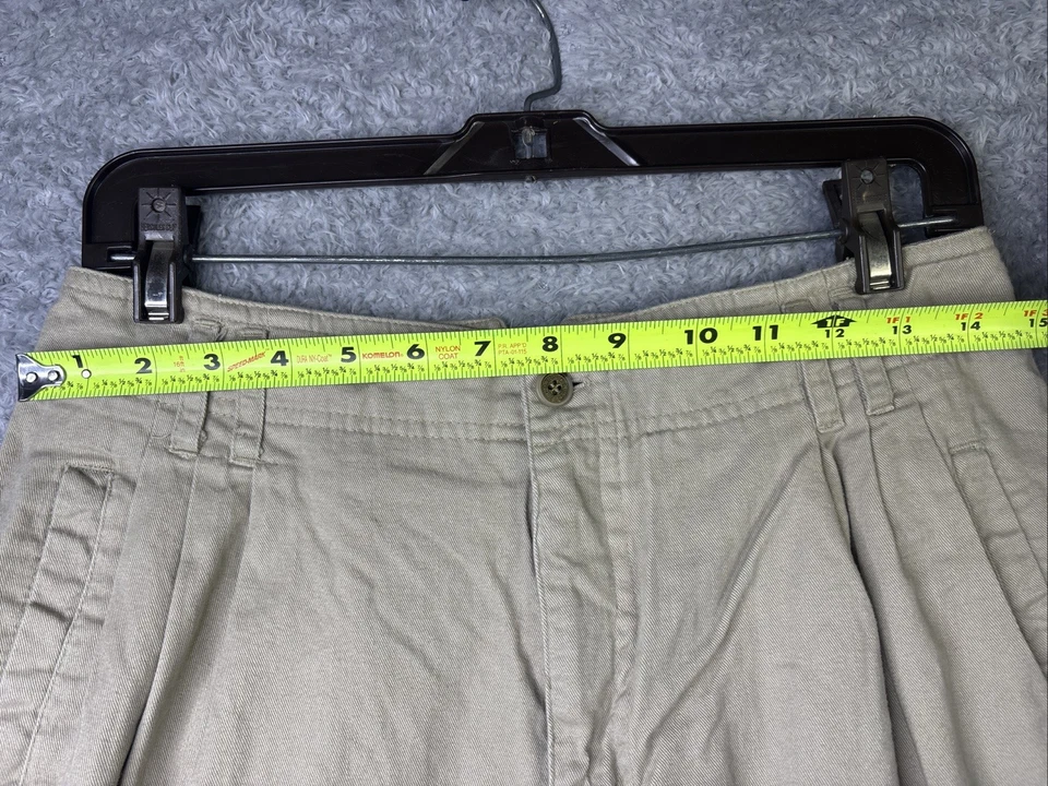 Vintage White Stag Womens Khaki Pleated High Rise Tapered Pants Size 12P 30Wx26L - Image 3 of 4