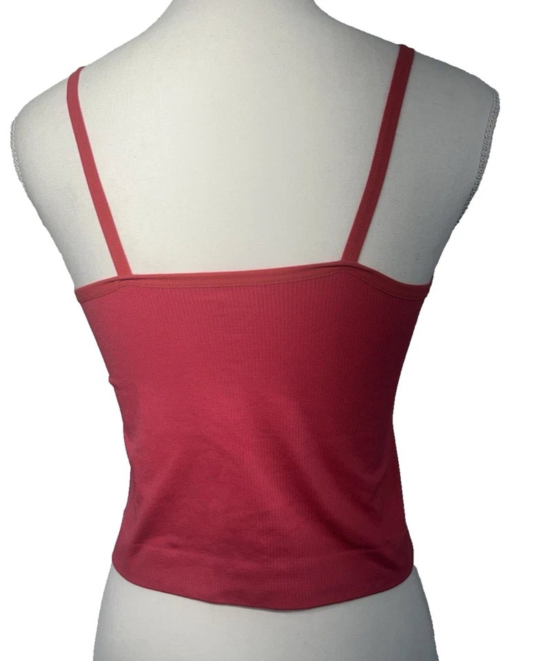 Camiseta sin mangas recortada Pro Spirit Performance con tiras de compresión talla M rosa cereza Foto 2 de 4