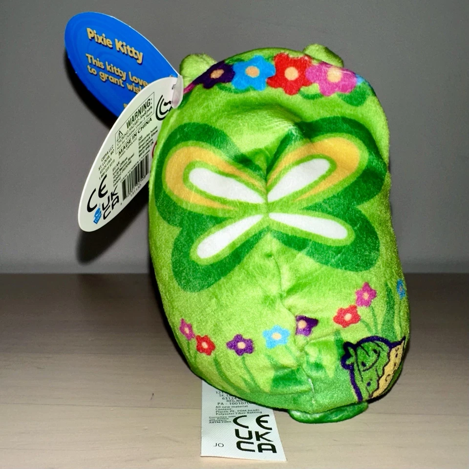 CATS VS PICKLES Pixie Kitty #104 Bean Bag Plush Fairy Green Flower BNWT - image 3 of 3