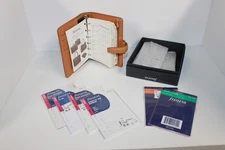 Filofax Vintage Personal Organiser Pimlico Tan Italian Leather w/ Inserts, Boxed