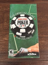 World Series of Poker Sony PSP Playstation Portable Manual Only