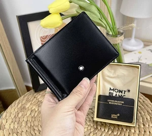 Mont blanc Meisterstück Leather Men's 6CC Wallet Purse Card Holder - New BOXED