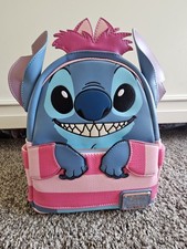 Loungefly Disney Stitch in Cheshire Cat Costume Mini Backpack Exclusive EUC