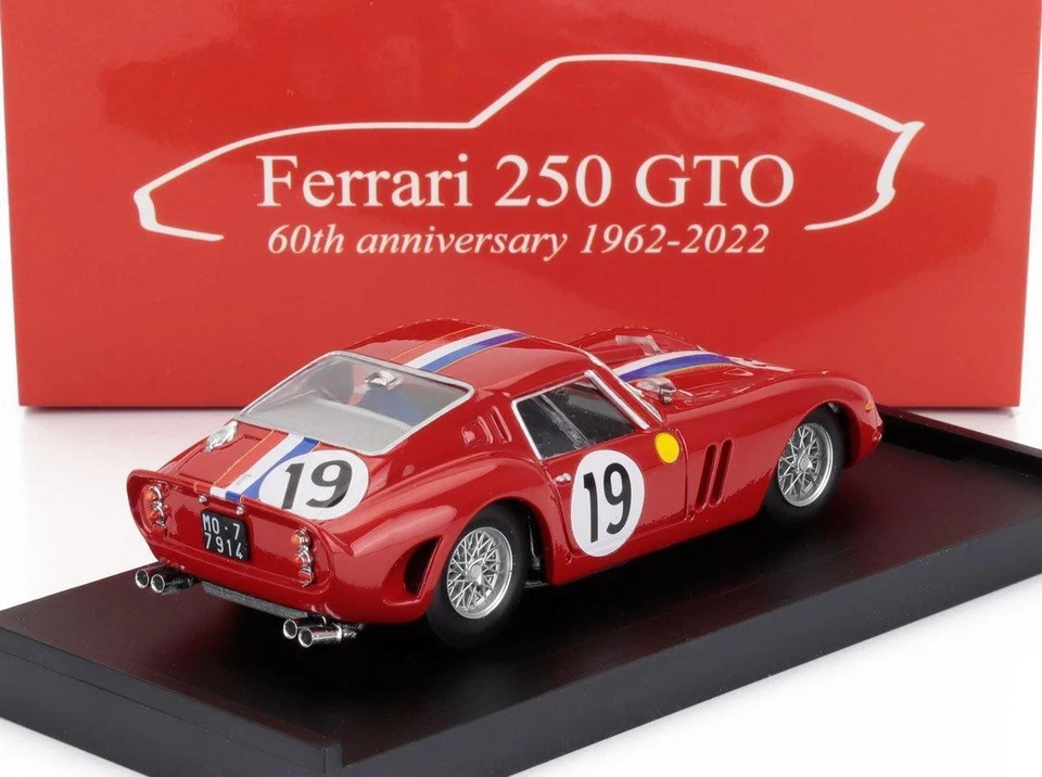 1/43 BRUMM FERRARI 250 GTO 3.0L V12 COUPE TEAM PIERRE NOBLET N 19 - Immagine 2 di 3