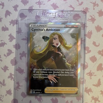 Pokémon Cynthia's Ambition Full Art Ultra Rare Trainer Holo 169/172