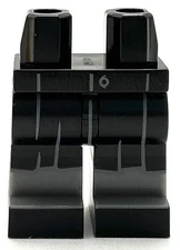 Lego New Black Minifig Pants Legs Robe End Dark Bluish Gray Gathers Part