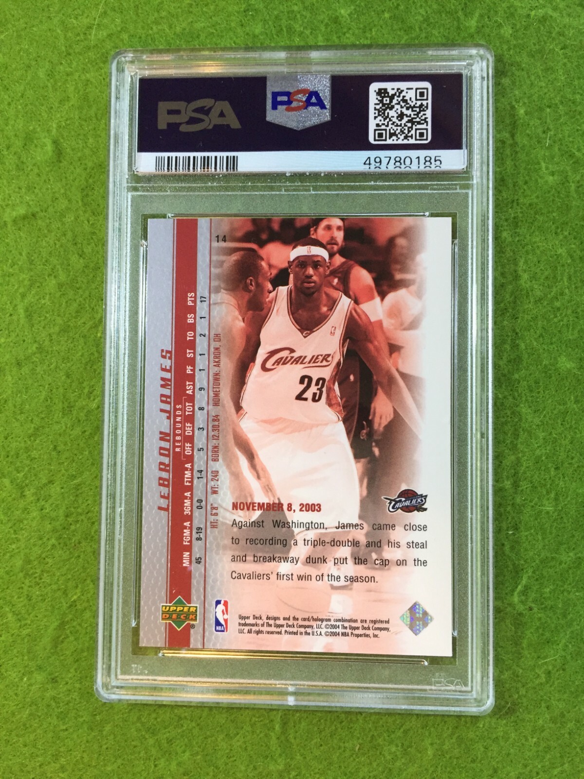 LEBRON JAMES ROOKIE CARD PSA 9 CAVS SP RC 2003 LeBron James PHENOMENAL BEGINNING view 12