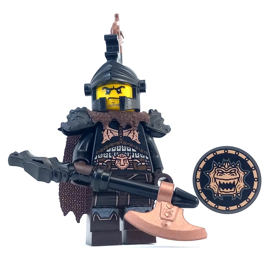 LEGO Castillo Caballero Dragón Negro Minifigura BAM D&D Medieval CMF Armadura Foto 3 de 4