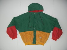 Zaful Green/red/yellow Retro Style Corduroy Jacket Zip Hoodie Coat Sz Women's Xl