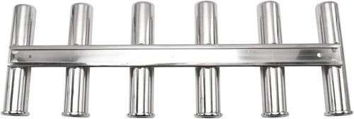 Porta Canna da Barca 6 Tubi Acciaio Inox Barca Canna da Pesca Rack per Yacht/Camion Camper - Foto 11 di 17