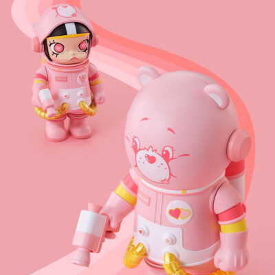 Box Defect PopMart 400% + 100% Mega Space Molly Care Bears Love-a