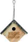 Wwgh1-Deco Galvanized Weathered Cedar Wren House