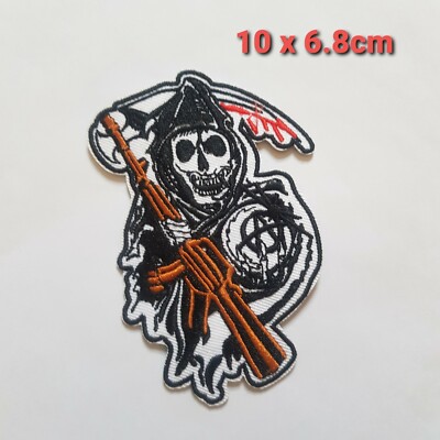 Sons of Anarchy Bikerjacke hinten zum Aufnähen bestickt Patch