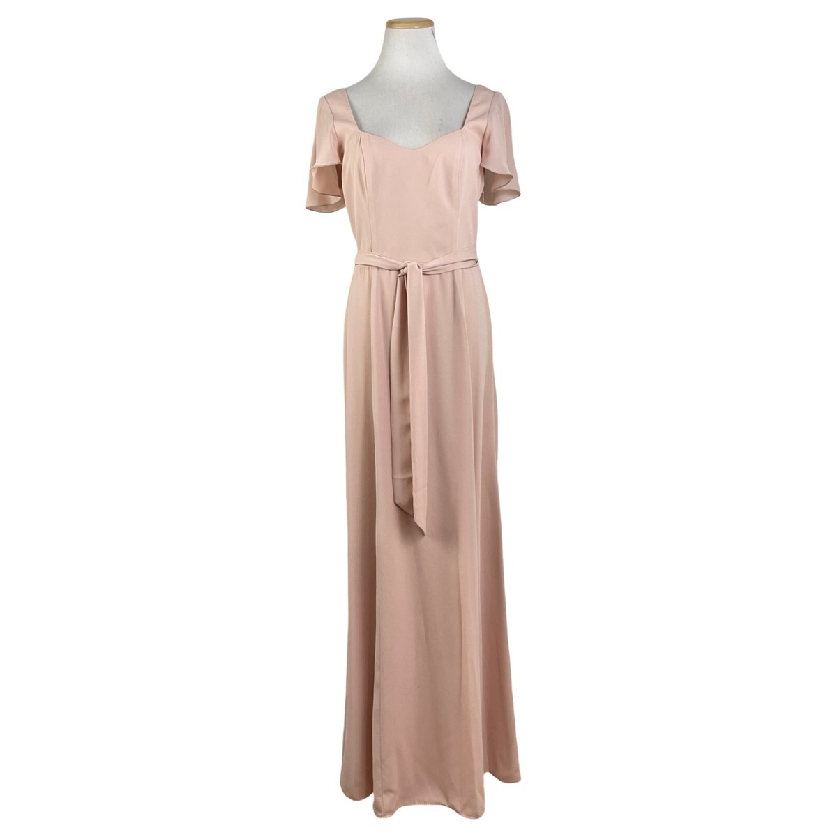 mumu pink dress Muumuu printed silk twill maxi dress in pink - La Double J