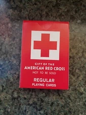 Vintage American Red Cross Regular Playing Cards excellent condition! not played