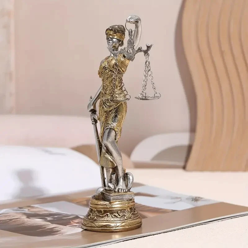 Griechische Figur der Justitia römische Göttin der Gerechtigkeit Anwalt Statue - Bild 4 von 4