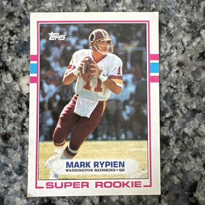 1989 Topps Mark Rypien #253 Super Rare Rookie Card ERROR shows 14 comp ...