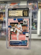 2022 Donruss #76 Spencer Strider One Hundred CGC 10 PRISTINE