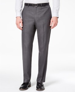 $282 Andrew Marc New York Men Classic Fit Gray Suit Trousers Dress Pants 32w 36l 627729696255 | eBay