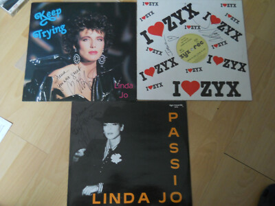 LINDA JO RIZZO - Schallplatten - signiert - 3x Maxi Vinyl 12
